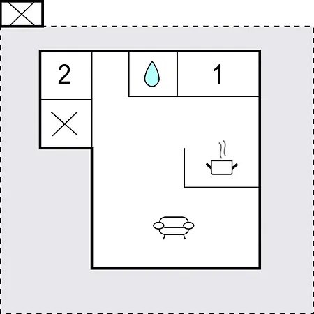 2 Bedroom Cozy In * Gilleleje